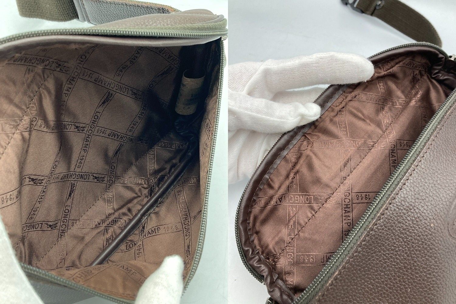 LONGCHAMP ロンシャン レザー ウエストポーチ 中古 D4 - メルカリ