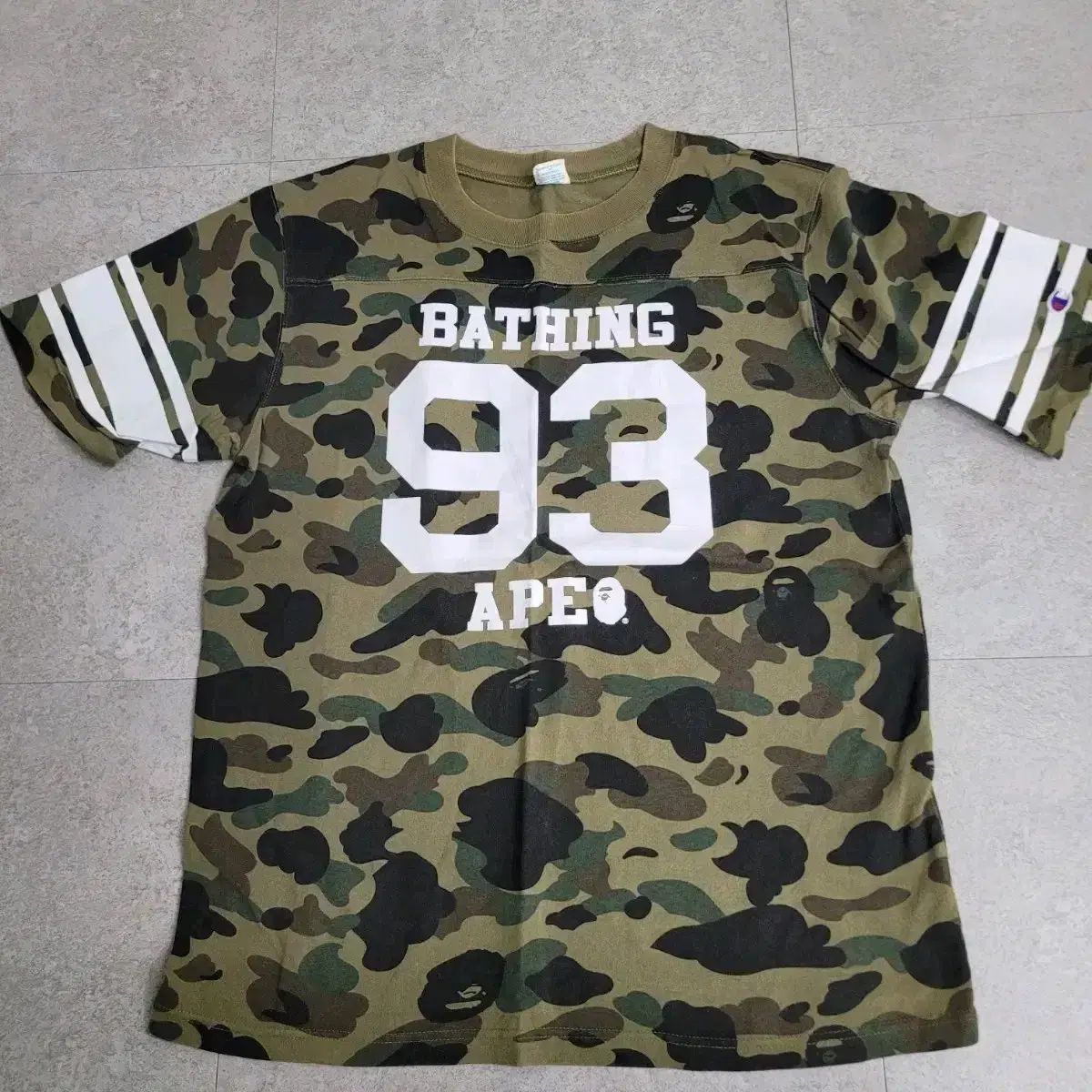 BAPE X チャンピオン コラボ カモフラージュ 半袖 XL