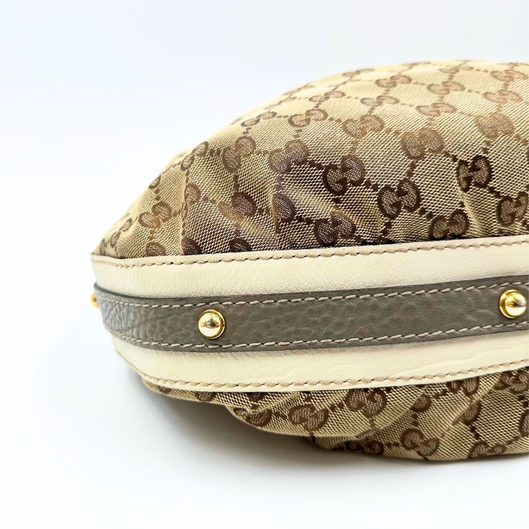 美品】Gucci GGキャンバス ホーボー ワンショルダーバッグ - メルカリ