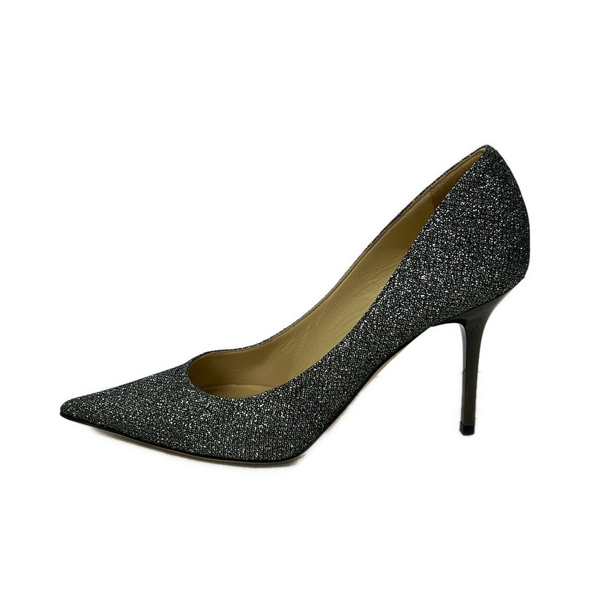 JIMMY CHOO(ジミーチュウ) パンプス 36 1/2 レディース - ダークグレー ラメ