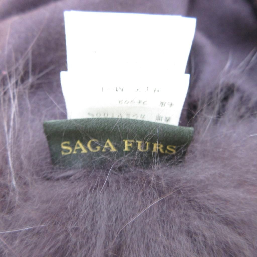 サガファー SAGA FURS ポンチョ ケープコート フォックスファー 毛皮