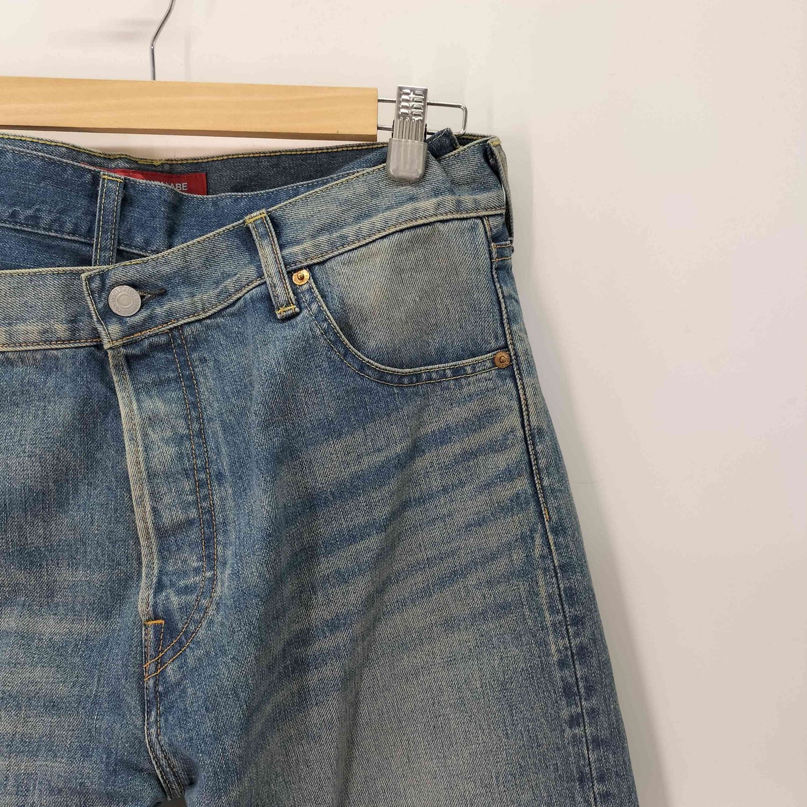 ジュンヤワタナベコムデギャルソンマン JUNYA WATANABE COMME des GARCONS MAN ダブルフロント 変形 デニム メンズ JPN：S