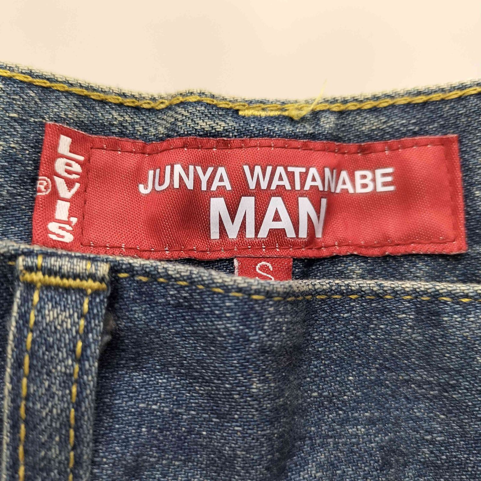 ジュンヤワタナベコムデギャルソンマン JUNYA WATANABE COMME des GARCONS MAN ダブルフロント 変形 デニム メンズ JPN：S