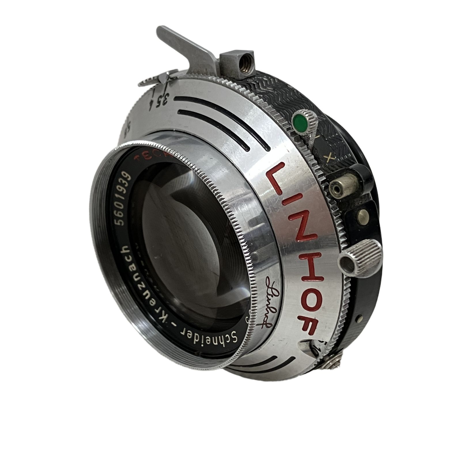 LINHOF Synchro Compur Schneider Kreuznach TECHNIKA Xenar 105mm F3.5 大判カメラ 単焦点 レンズ 中古 ジャンク H11340551