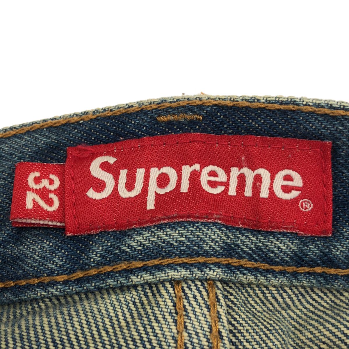 Supreme シュプリーム W32 23SS BAGGY JEAN WOOSTER ジーンズ ロゴ 刺繍 ロゴボタン ロングパンツ バギーパンツ メンズ
