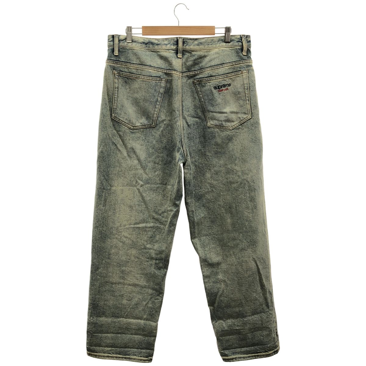 Supreme シュプリーム W32 23SS BAGGY JEAN WOOSTER ジーンズ ロゴ 刺繍 ロゴボタン ロングパンツ バギーパンツ メンズ