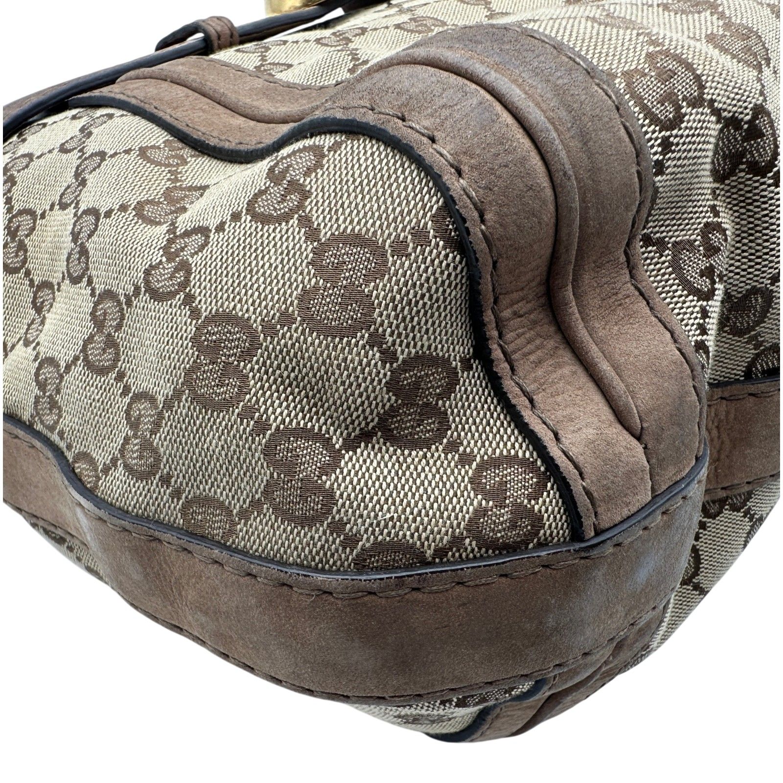 グッチ GUCCI GGキャンバス ランニングホーボーバッグ 247185 ブラウン