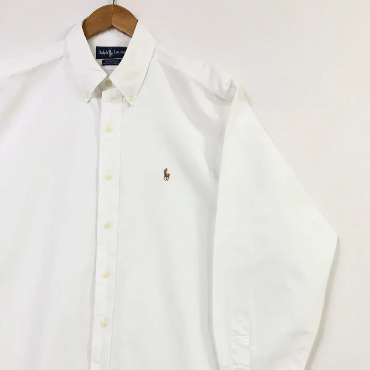 XXL ポロ オックスフォード 白 シャツ