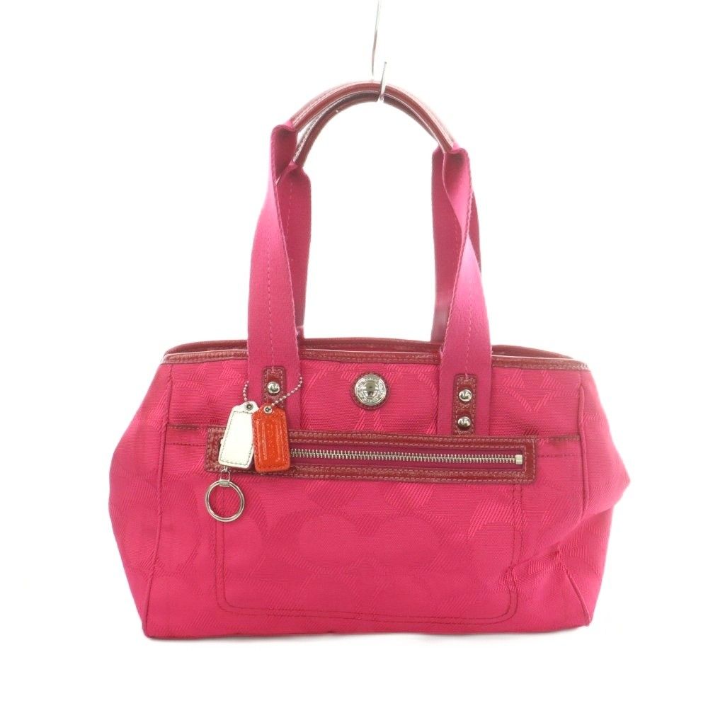 コーチ COACH ハンドバッグ シグネチャー柄 ナイロン レザー F14876 /MI ■GY18