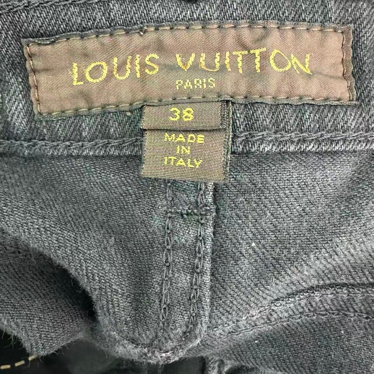 美品 LOUIS VUITTON ルイ ヴィトン モノグラム デニムパンツ サイズ38