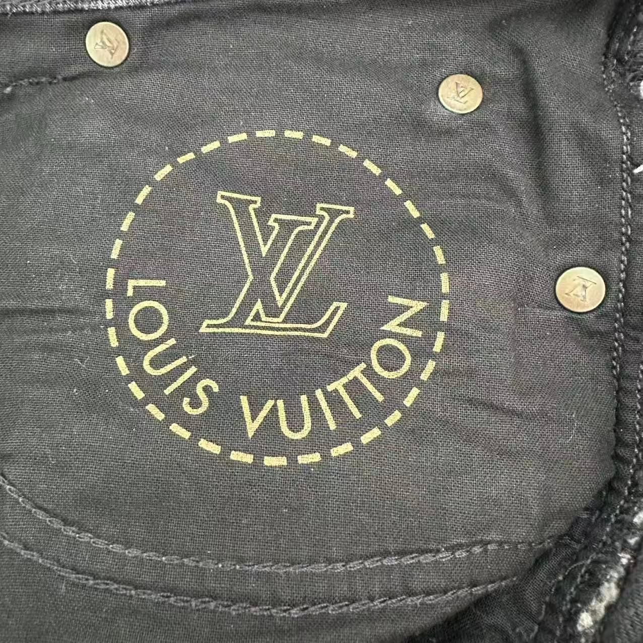 美品 LOUIS VUITTON ルイ ヴィトン モノグラム デニムパンツ サイズ38