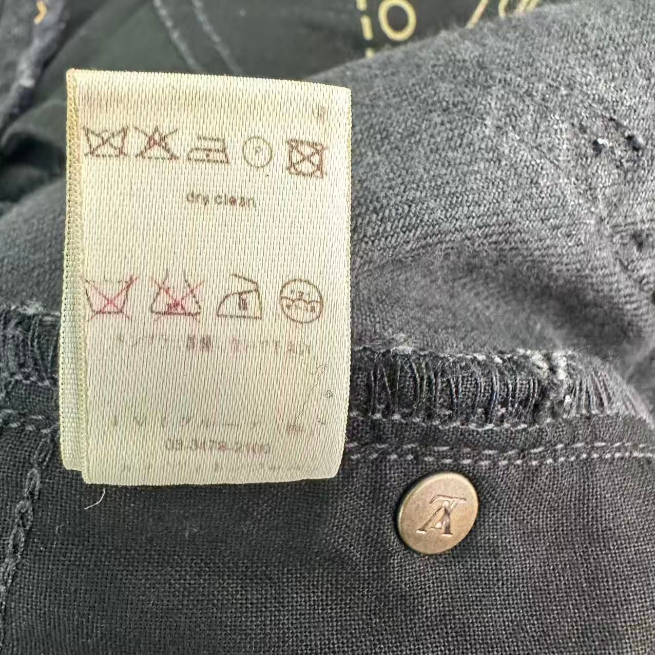 美品 LOUIS VUITTON ルイ ヴィトン モノグラム デニムパンツ サイズ38