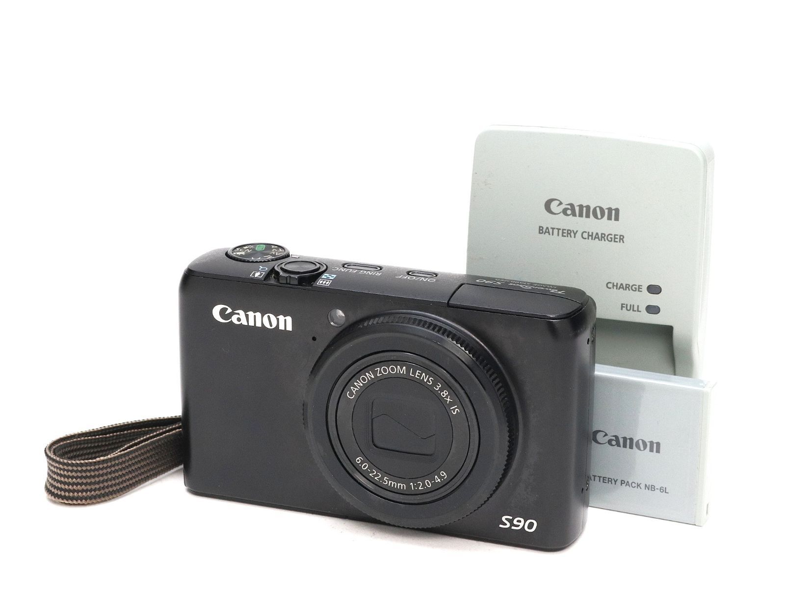 AB+ (良品) Canon キヤノン PowerShot S90 初期不良返品対応 66-30