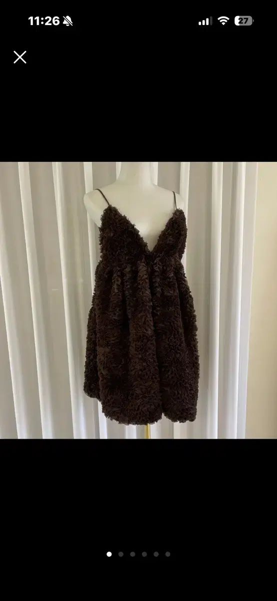 ZARA ブラウン ラッフル ミニ ONE PIECE S