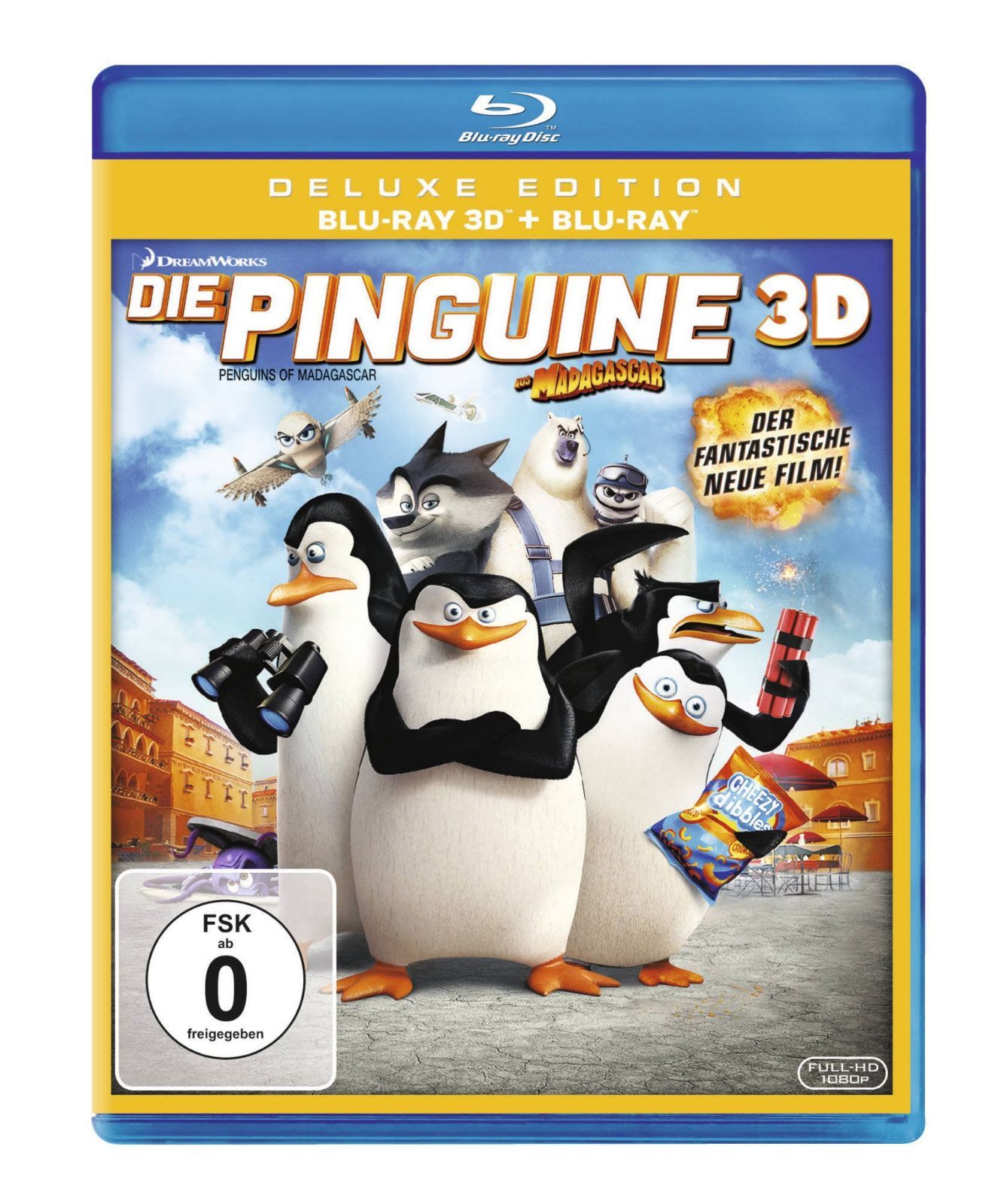 Die Pinguine aus Madagascar - Deluxe Edition (inkl. 2D-Version) [Blu-ray] [Import allemand]