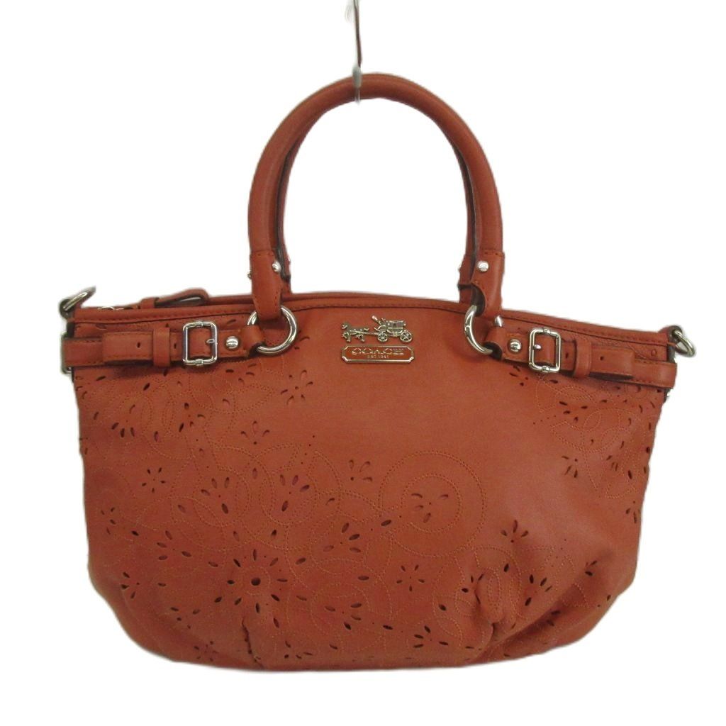 コーチ COACH マディソン レザー ソフィア ハンドバッグ ワンショルダー 2WAY パンチング ロゴ シルバー金具 ピンク 19626 /XZ ■GY18