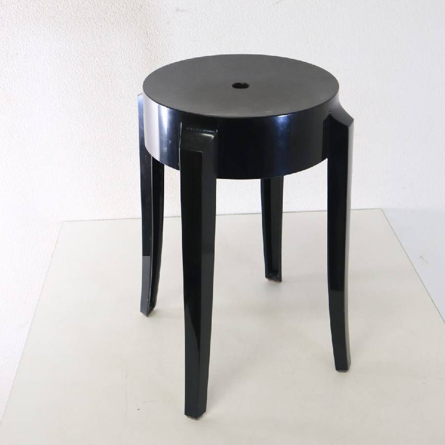 美品　Kartell カルテル チャールズゴースト スツール ブラック③ 全3脚あります】 Kartell カルテル チャールズゴーストロー スツール