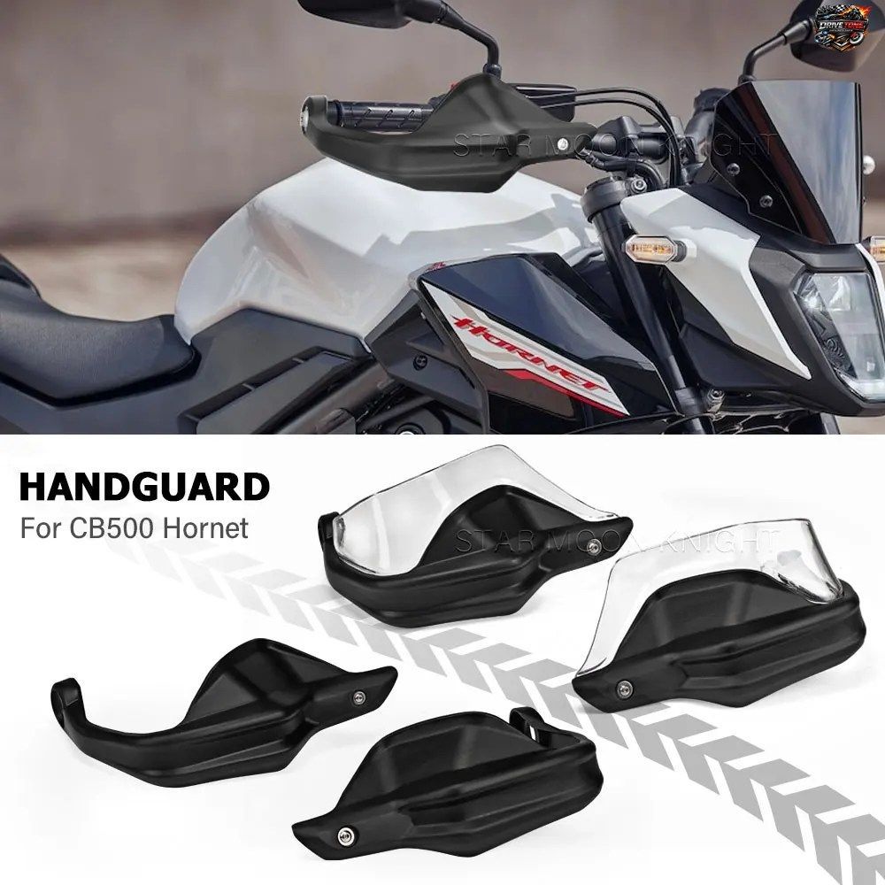ホンダ ホーネット 500 CB500 用ハンドガード、ハンドガードエクステンション、ハンドルバー、ウインドシールド、エアディフレクター、オー