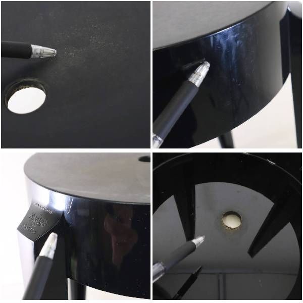 美品　Kartell カルテル チャールズゴースト スツール ブラック③ 全3脚あります】 Kartell カルテル チャールズゴーストロー スツール