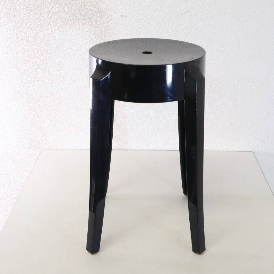 美品　Kartell カルテル チャールズゴースト スツール ブラック 全3脚あります】 Kartell カルテル チャールズゴーストロー スツール