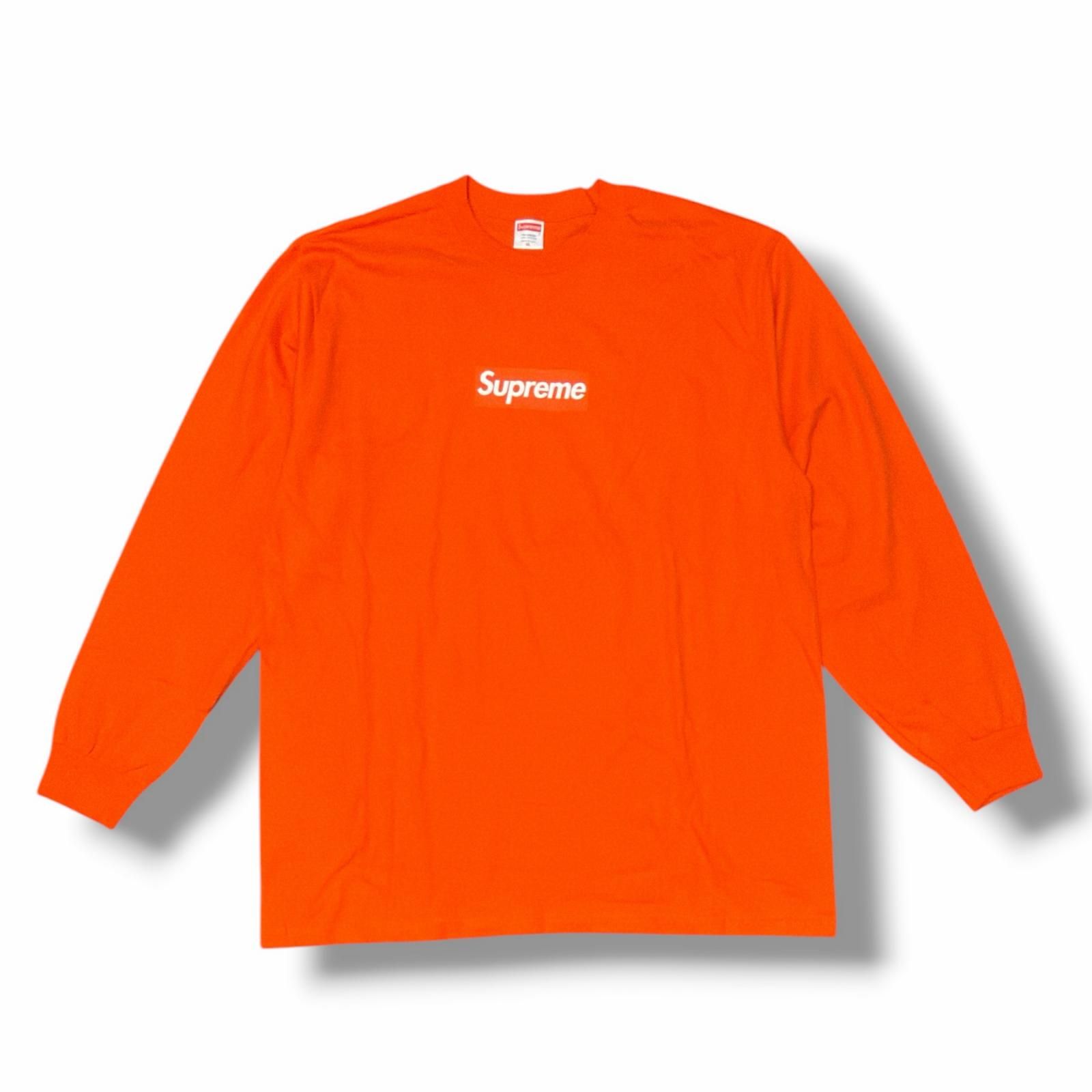 Supreme 20AW Box Logo L/S Tee ボックスロゴTシャツ 長袖カットソー シュプリーム オレンジ XL （9063M）