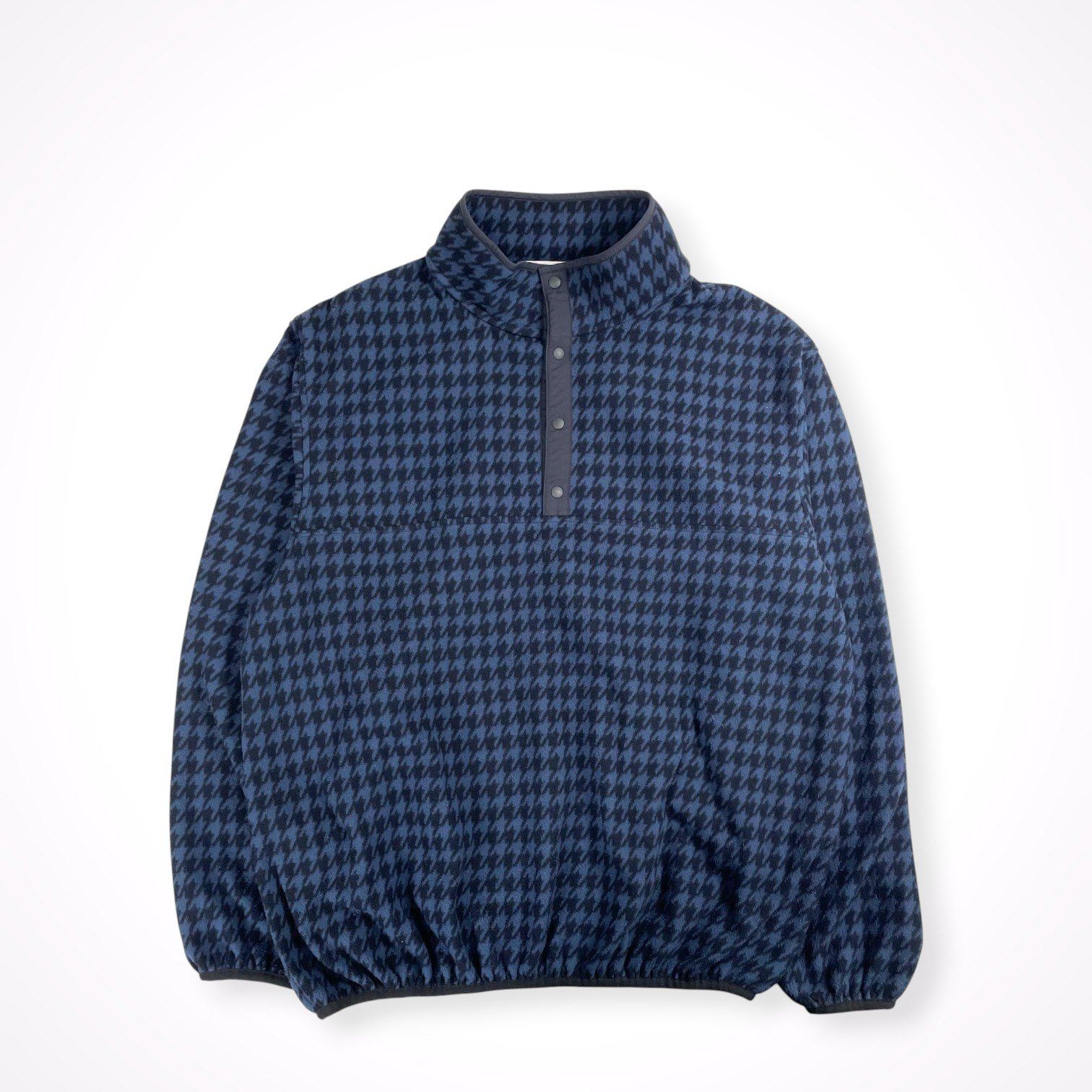everyone / houndstooth snap pullover fleece 参考定価：32,000+tax SIZE:L