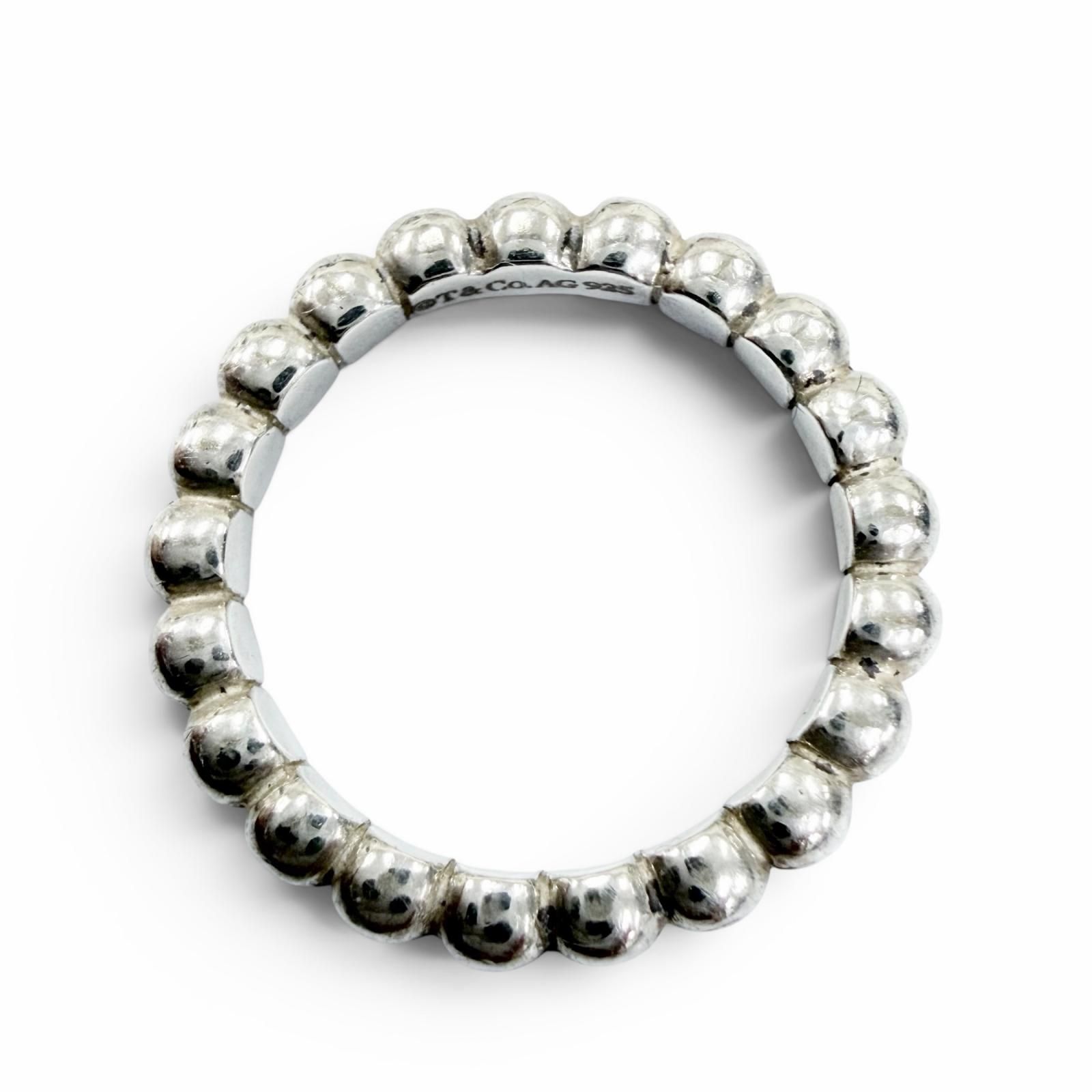 美品☆TIFFANY&Co. ティファニー ハードウェア ボールリング AG925 