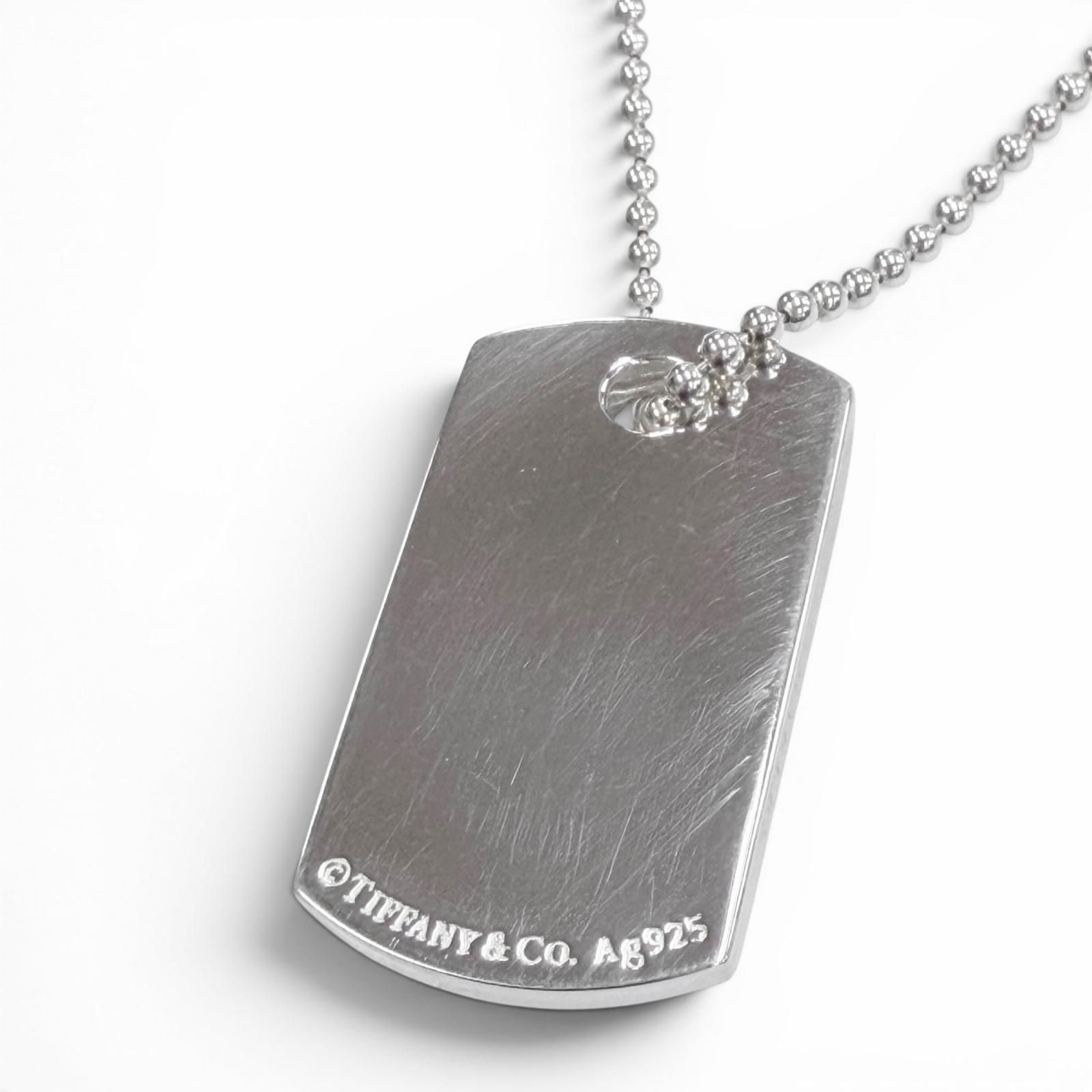 極美品▽TIFFANY&Co. ティファニー メイカーズ IDタグペンダント AG925