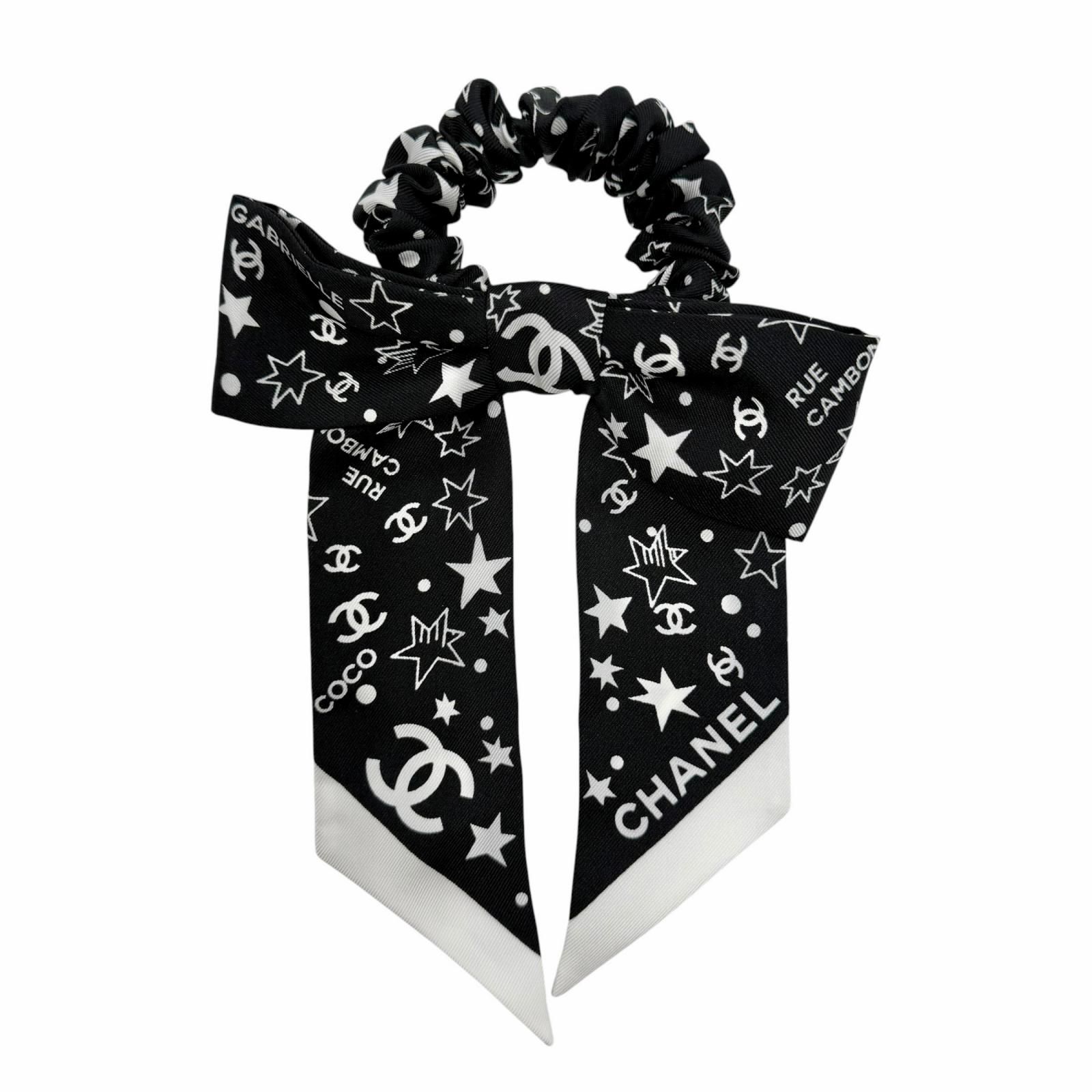 未使用品◇CHANEL シャネル AAA746 シルク100％ ココマーク 星 リボン 