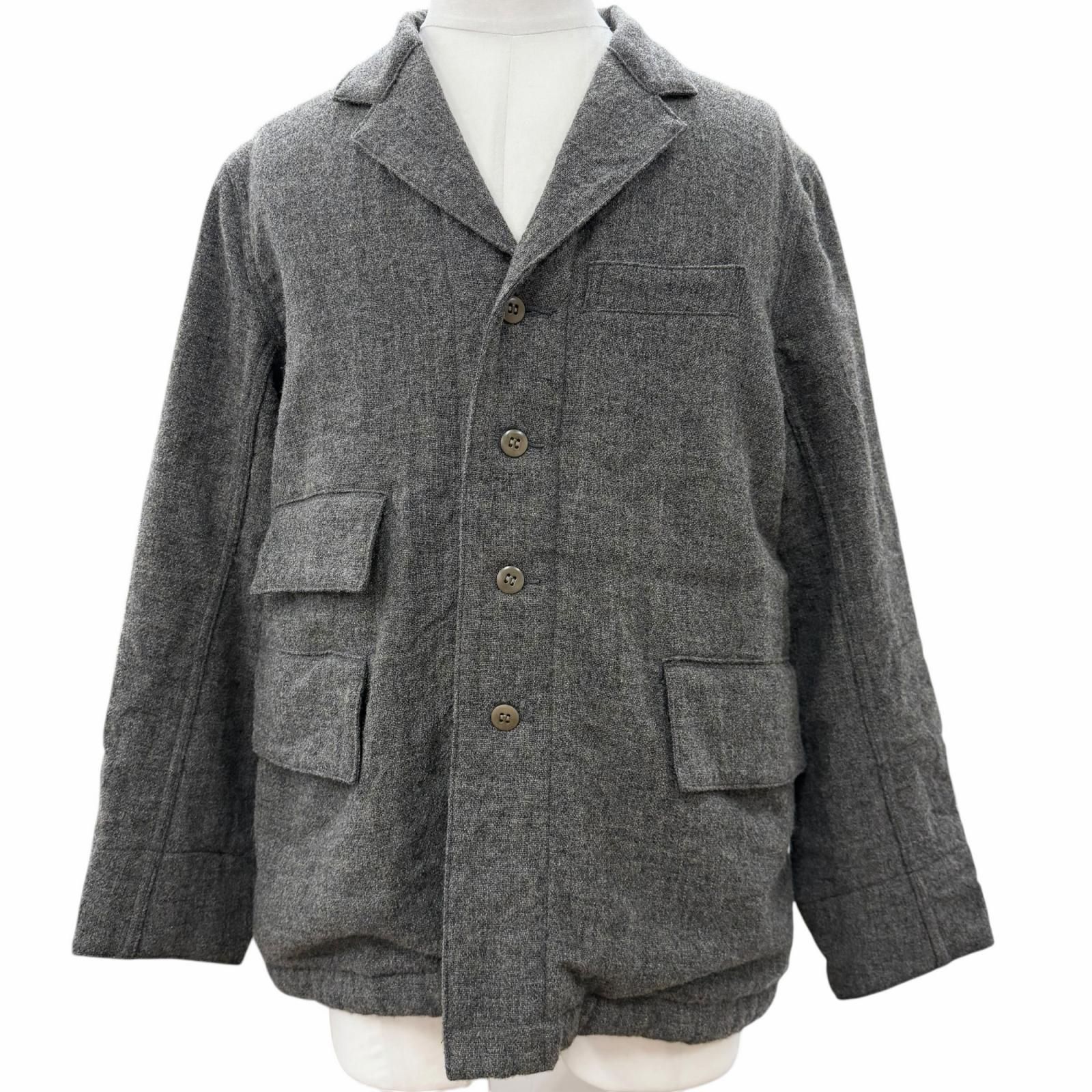 極美品▼T.T TAIGA TAKAHASH タイガタカハシ LOT.308 Sack Jacket ウール100% ツイード シングルジャケット テーラードジャケット グレー 38 日本製 メンズ