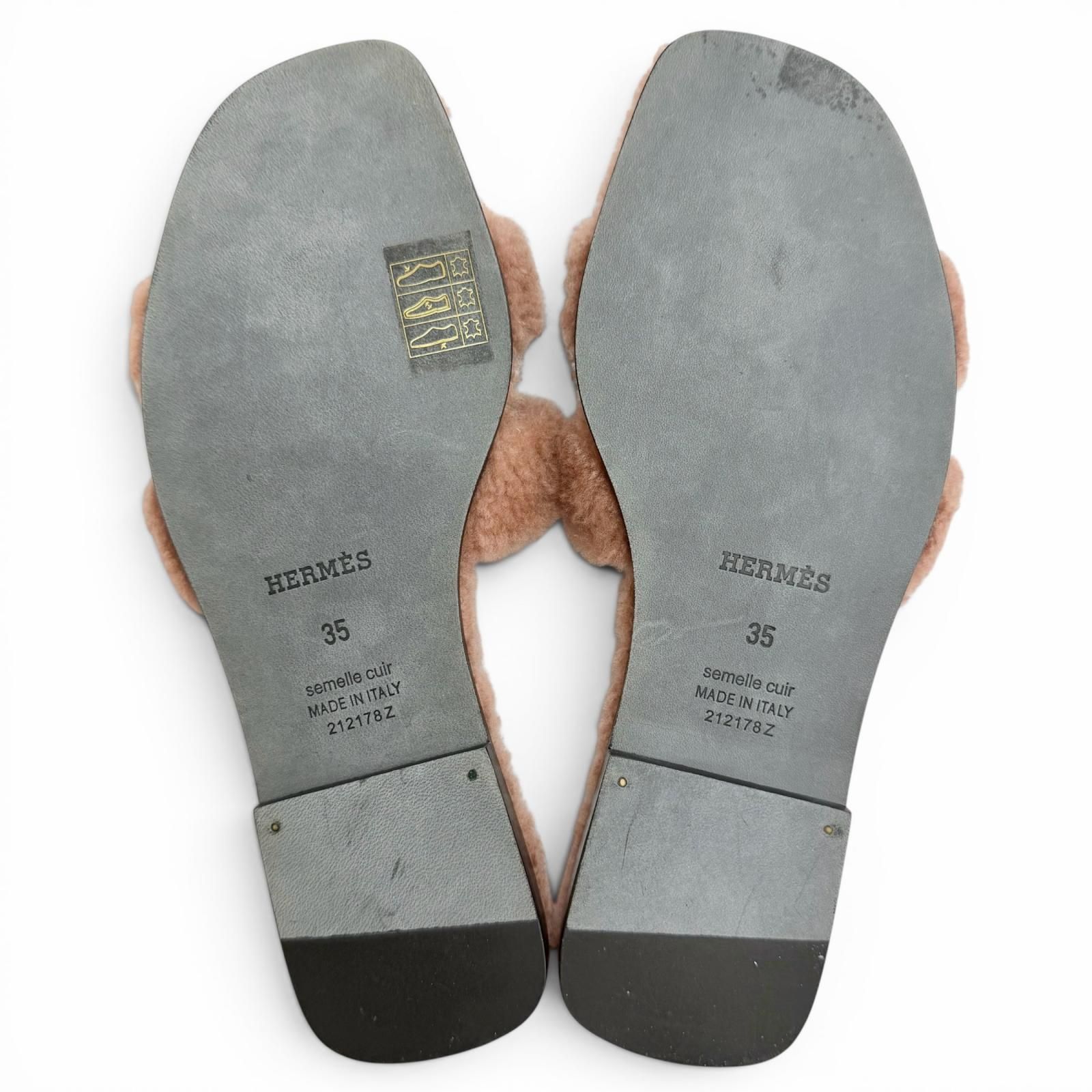 未使用品△HERMES エルメス 212178Z ORAN オラン Hモチーフ シープ 
