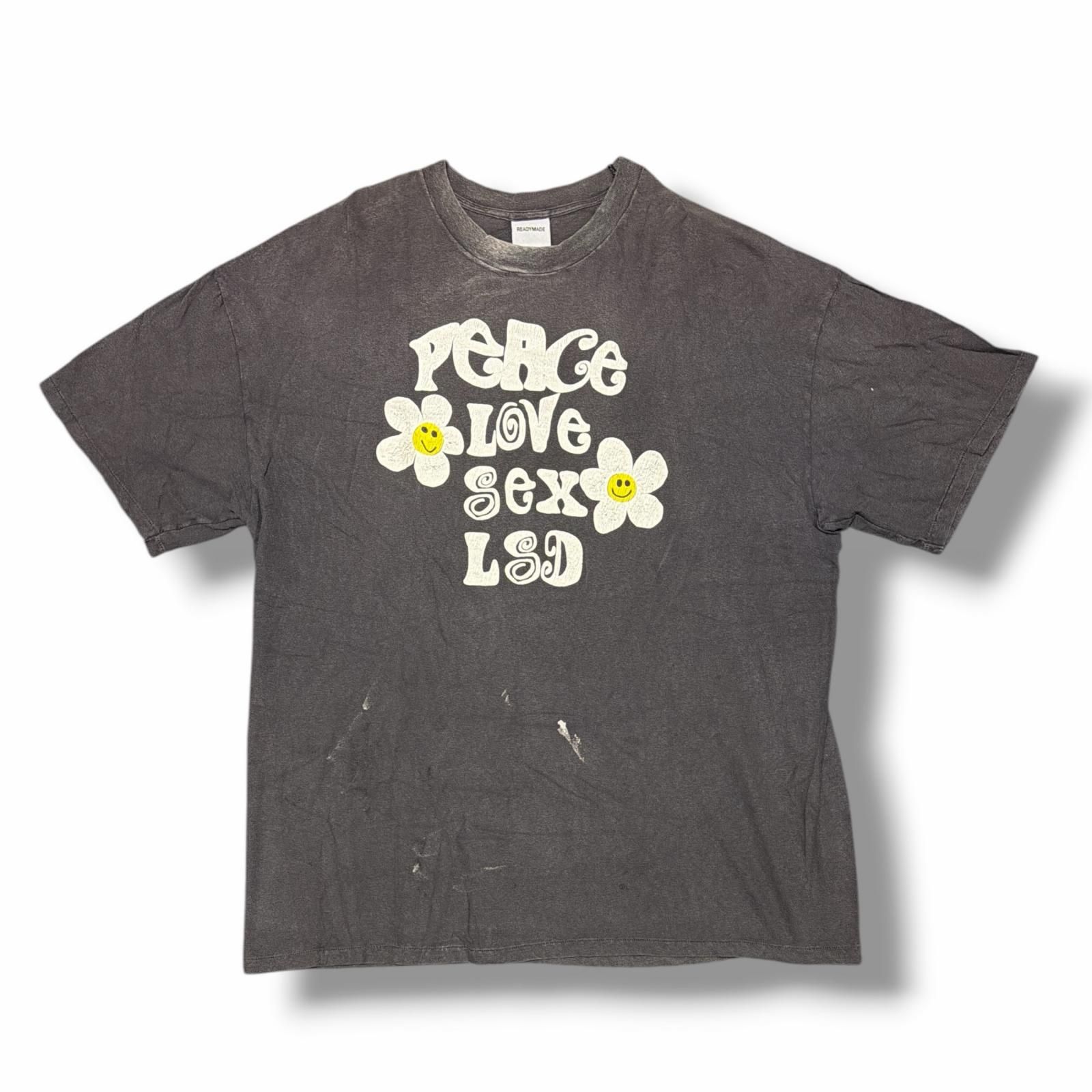 参考上代38500円 READYMADE SS T-SHIRT PEACE ピースTシャツ 半袖 
