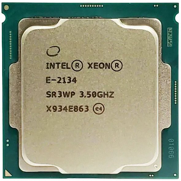 Intel Xeon E-2134 SR3WP 4C 8T 3.5GHz to 4.5GHz Socket 1151 Coffee Lake-S WS 14NM 8MB 71W Jul