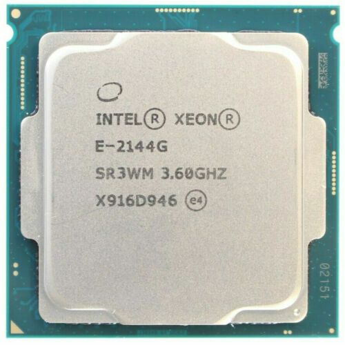 Intel Xeon E-2144G SR3WM 4C 8T 3.6GHz to 4.5GHz Socket 1151 Coffee Lake-S WS 14NM 8MB 71W Jul