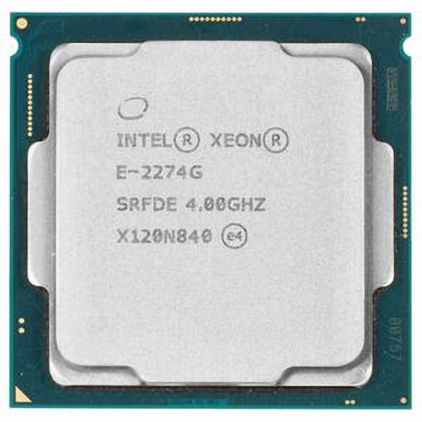 Intel Xeon E-2274G SRFDE 4C 8T 4GHz to 4.9GHz Socket 1151 Coffee Lake-S WS 14NM 8MB 83W May 2019
