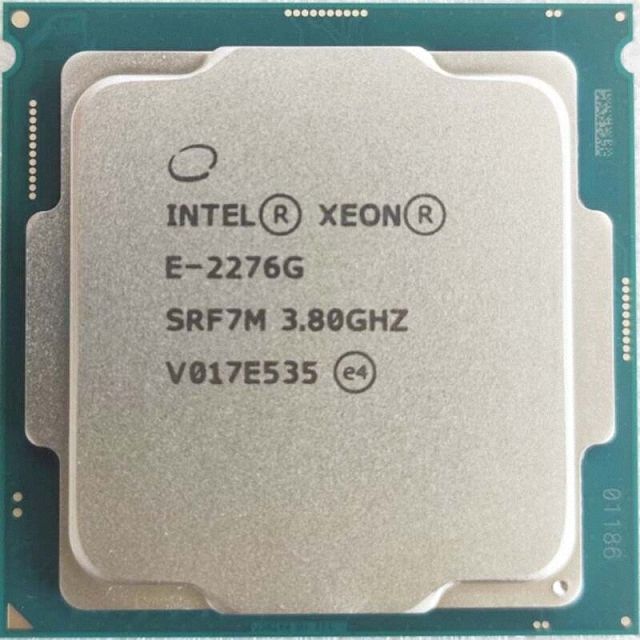 Intel Xeon E-2276G SRF7M 6C 12T 3.8GHz to 4.9GHz Socket 1151 Coffee Lake-S WS 14NM 12MB 80W May