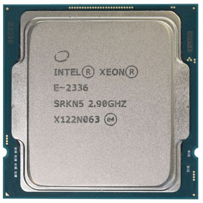 Intel Xeon E-2336 SRKN5 6C 12T 2.9GHz to 4.8GHz Socket 1200 Rocket Lake-E 14NM 12MB 65W Sep 2021
