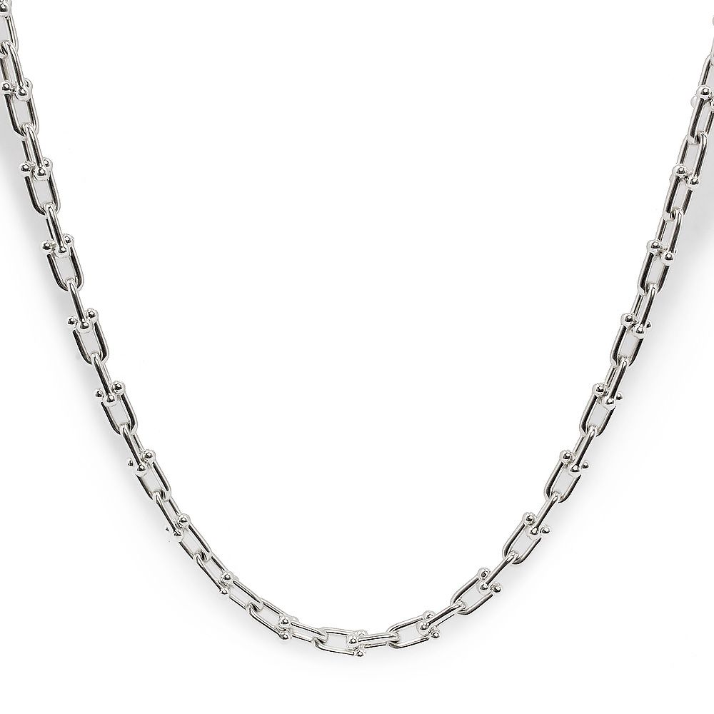 ティファニー 60153093 ハードウェア スモールリンク SV925 スターリングシルバー ネックレス 64コマ TIFFANY&Co.（美品）