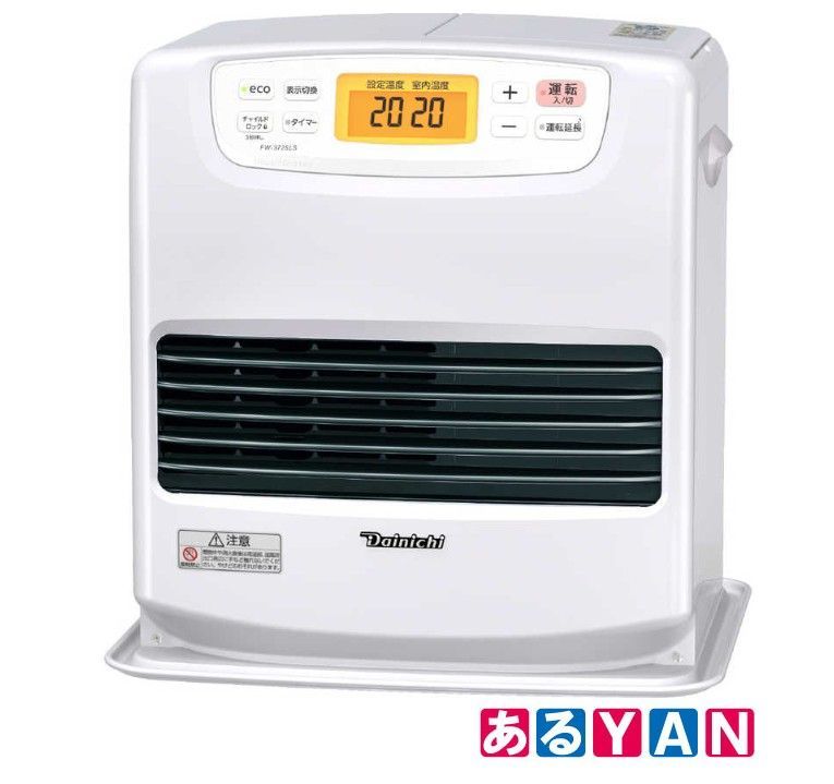 (新品 未使用)ダイニチ工業 石油ファンヒーター LSタイプ 木造10畳まで コンクリート13畳まで タンク容量9.0L ムーンホワイト FW-3725LS-W 4951272035732