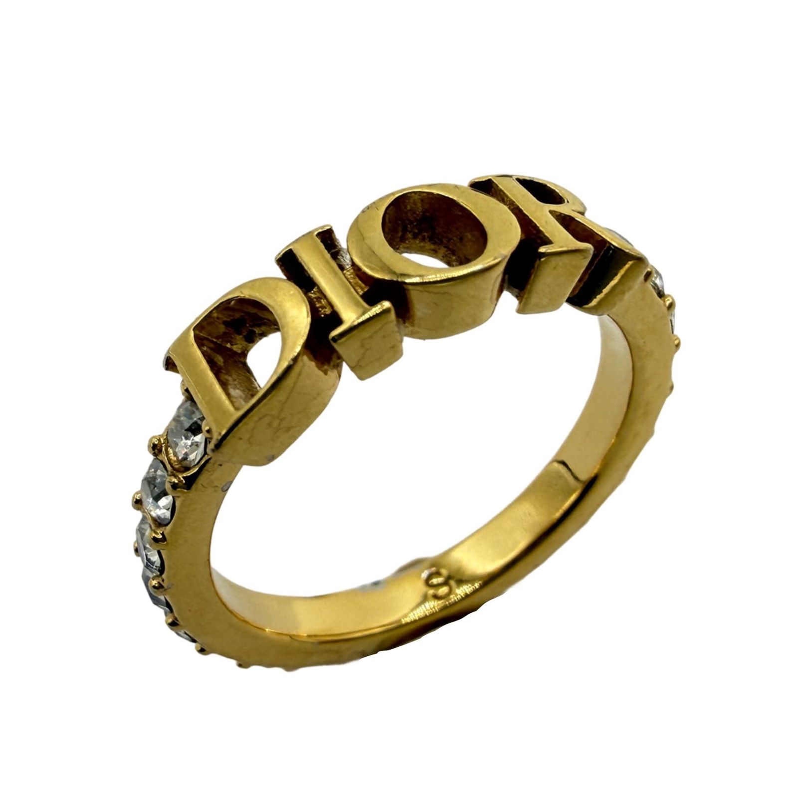 DIOR Dio(r)evolution リング ディオレボリューション 指輪 Sサイズ(約10号) ゴールド GP 質屋・リサイクルマート宇部店