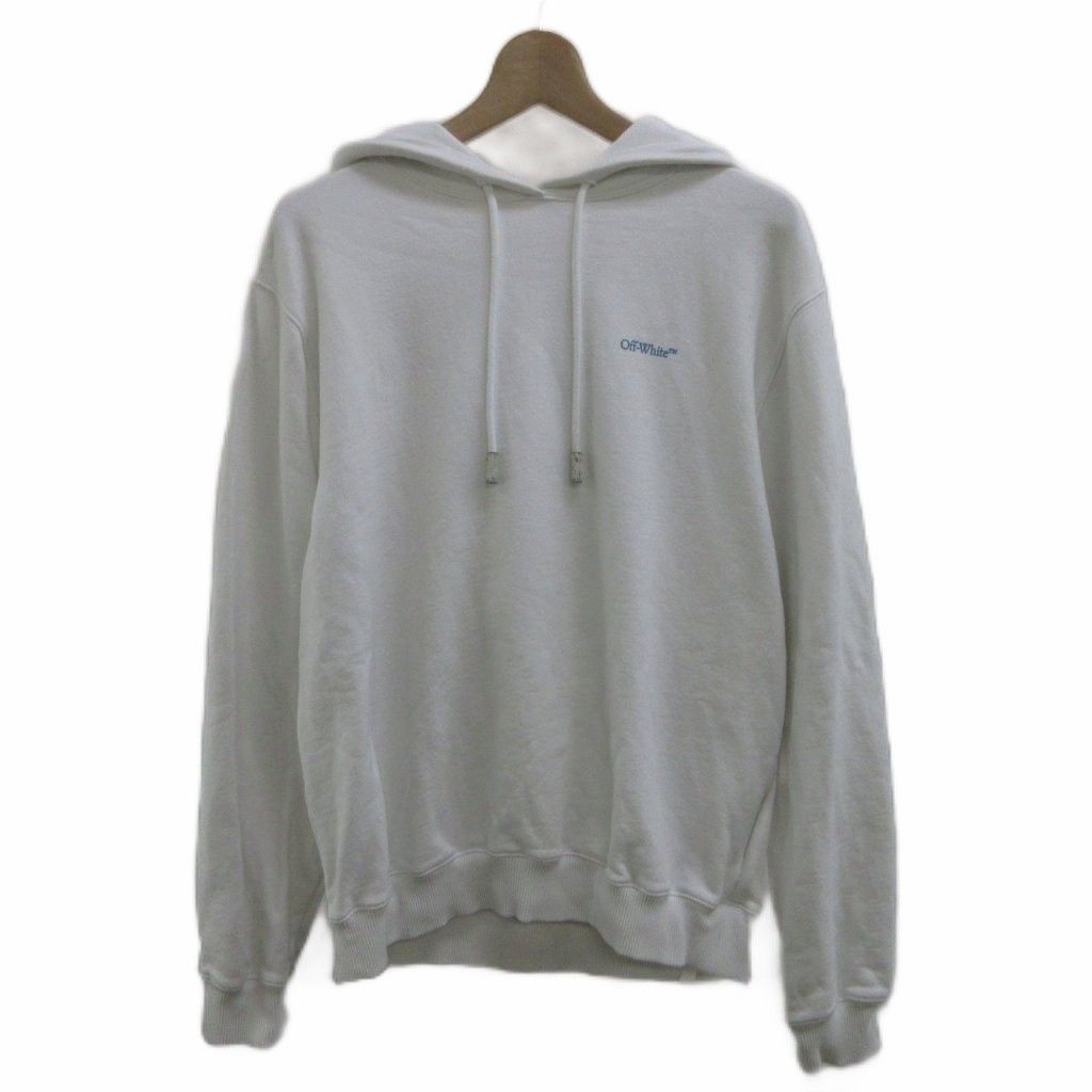 オフホワイト OFF WHITE パーカー スウェット 長袖 プルオーバー ロゴ プリント S 白 ホワイト OWBB035S22JER003 /XZ ■GY18