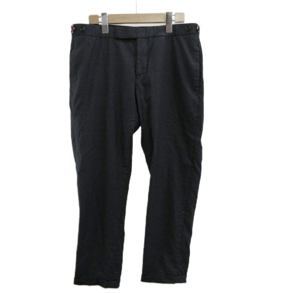 トムブラウン THOM BROWNE パンツ スラックス ウール テーパード 48R L グレー /XZ ■GY18