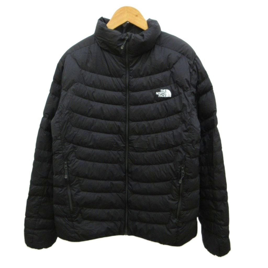 ザノースフェイス THE NORTH FACE サンダージャケット Thunder Jacket ダウンジャケット 上着 XL 黒 ブラック 長袖 スタンドカラー キルティング NYW82212 /PP