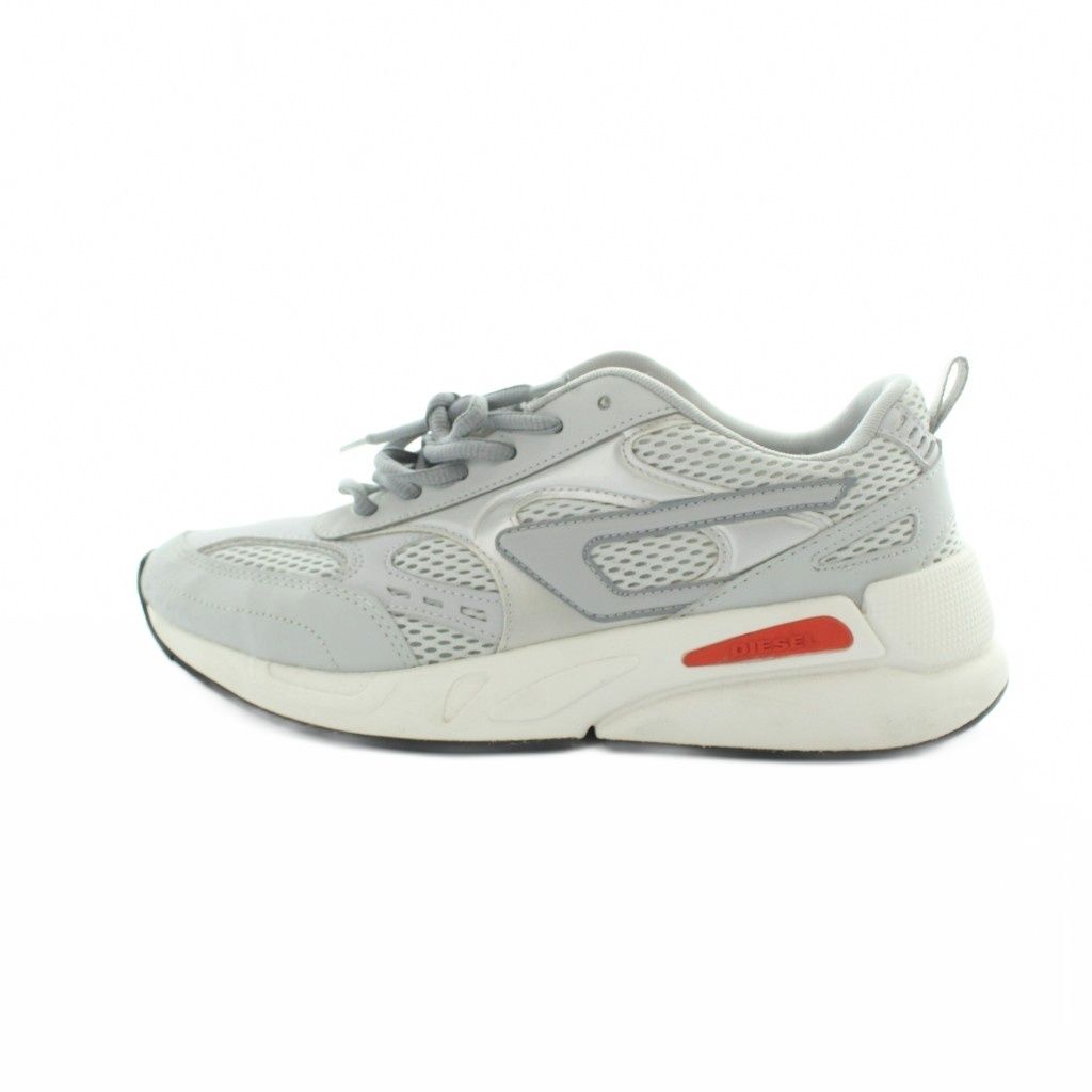ディーゼル DIESEL Y02868P4481 S-SERENDIPITY SPORT スニーカー シューズ 靴 メッシュ レザー 7.5 25.5cm シルバー色 ■GY18 /MQ