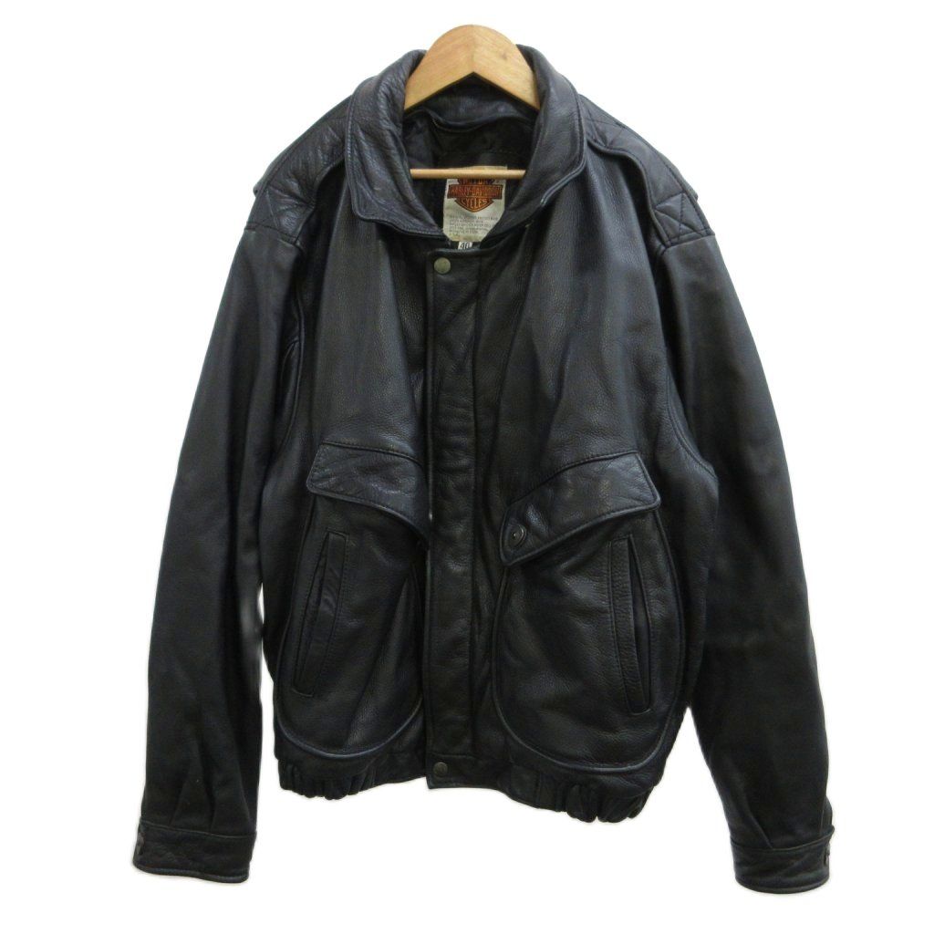 90s ハーレーダビッドソン 本革ラムレザーフライトジャケット ハーレーダビッドソン HARLEY DAVIDSON 80s 90s フライトジャケット
