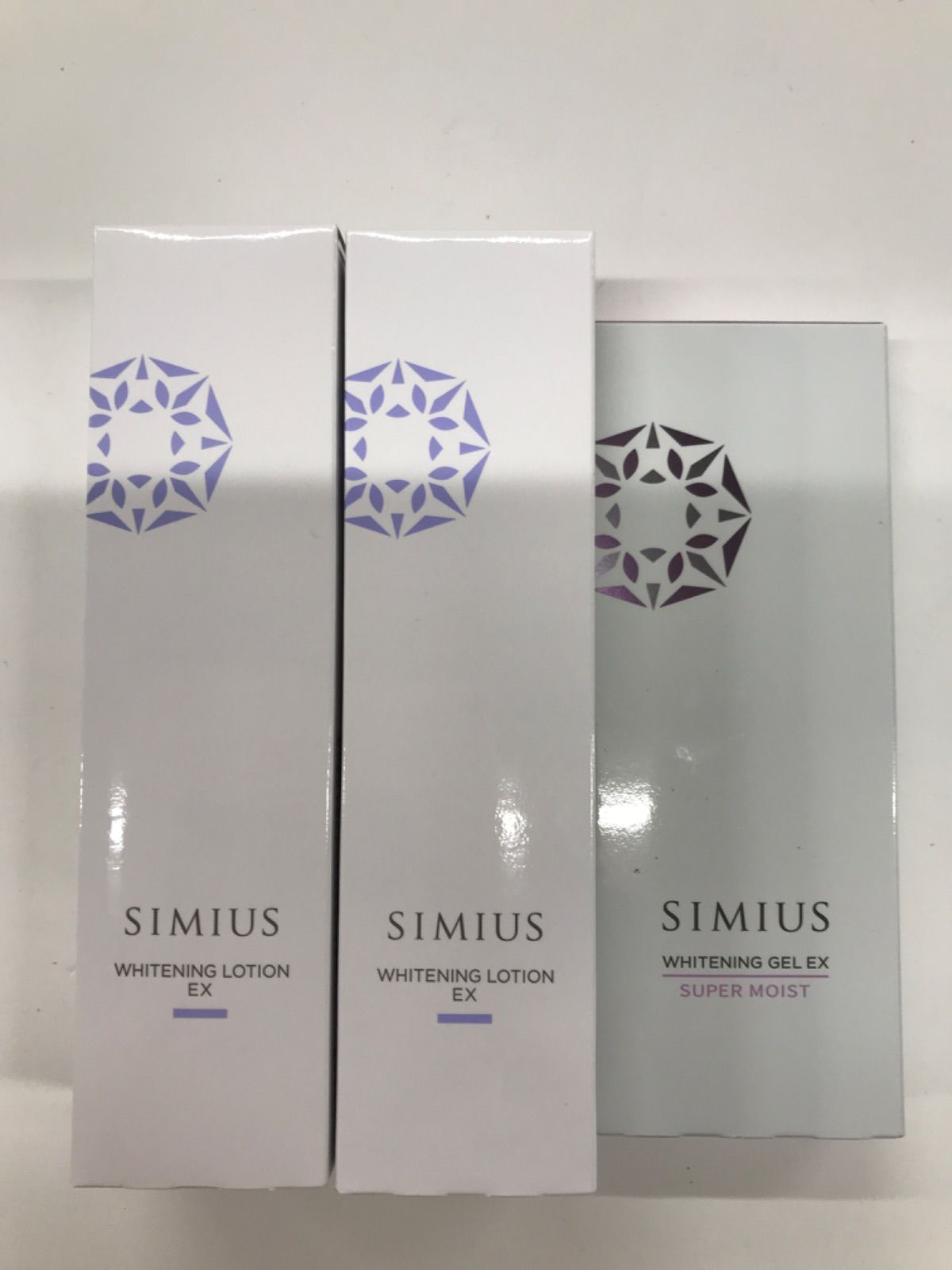 D3885 SIMIUS シミウス 薬用ホワイトニングローション EX 150ml/薬用ホワイトニングジェルEX スーパーモイスト 60g 計3点セット