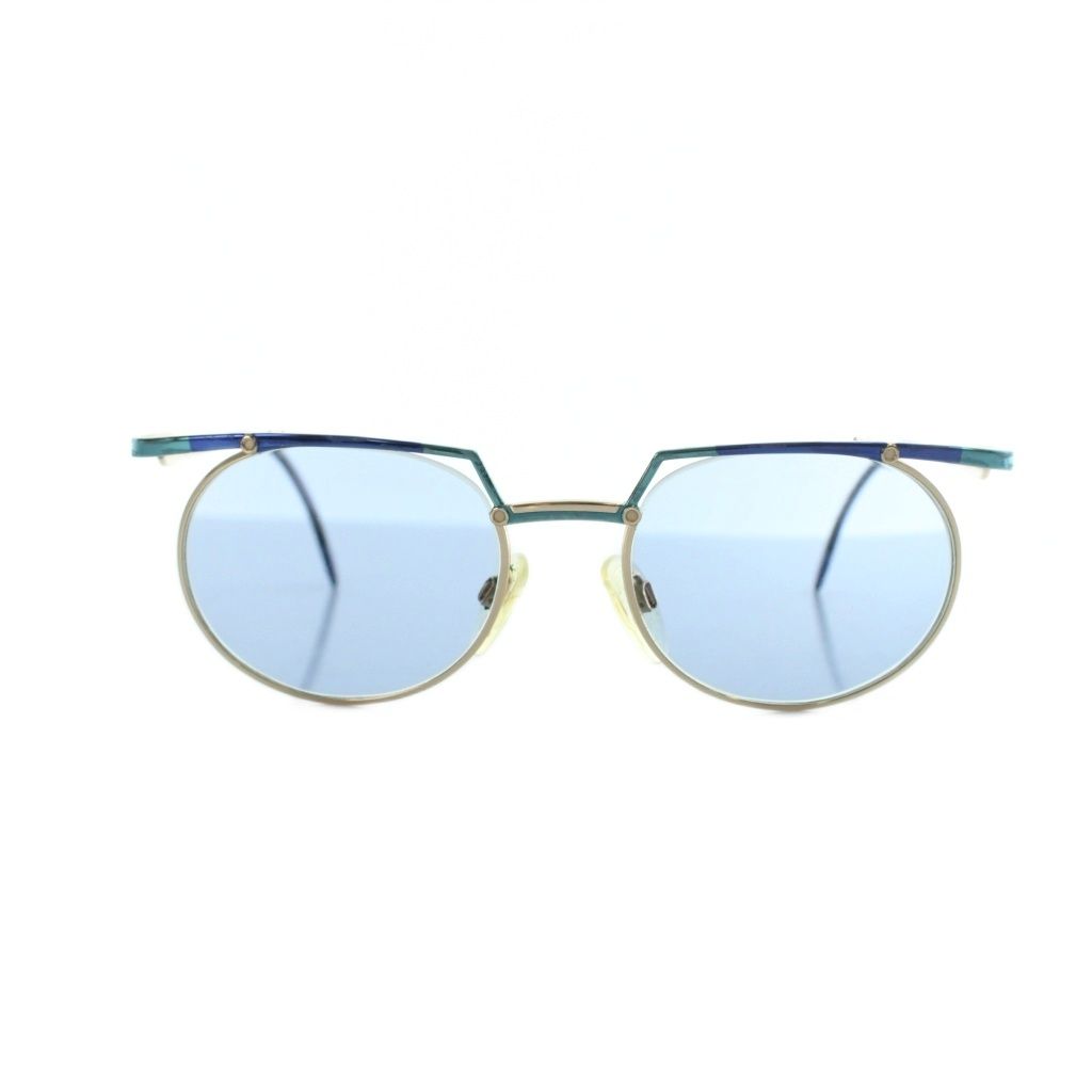 カザール CAZAL MOD 288 サングラス 眼鏡 めがね ラインストーン 度入り 53□19-135 青 ブルー ゴールド色 ■GY18 /MQ