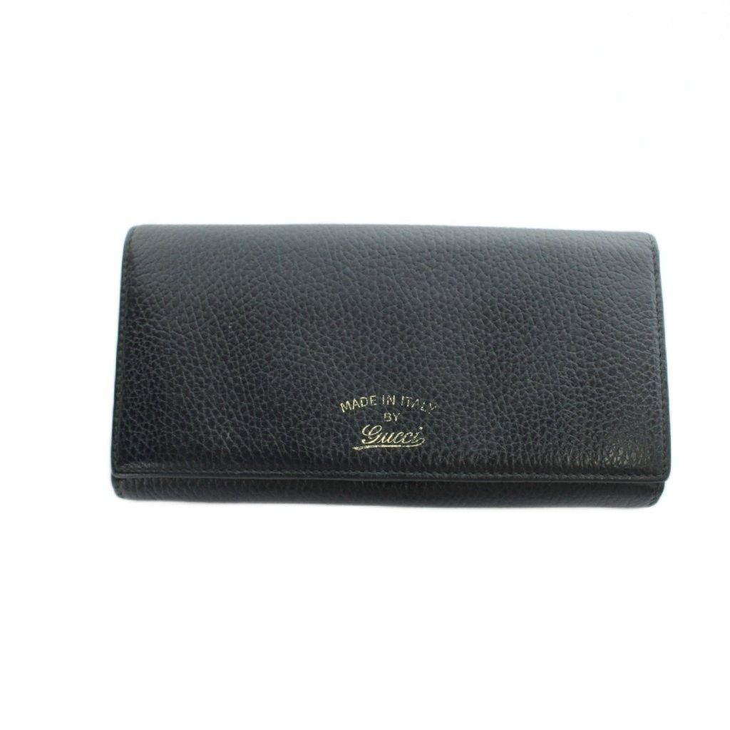 グッチ GUCCI 354498 スウィング コンチネンタルウォレット 長財布 レザー ロゴ 黒 ブラック ■GY11 /MQ ■OH