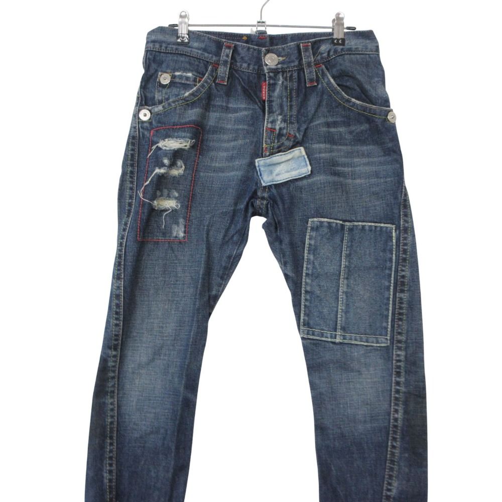 DSQUARED2 ディースクエアード デニムパンツ バックロゴ刺繡 パッチ 