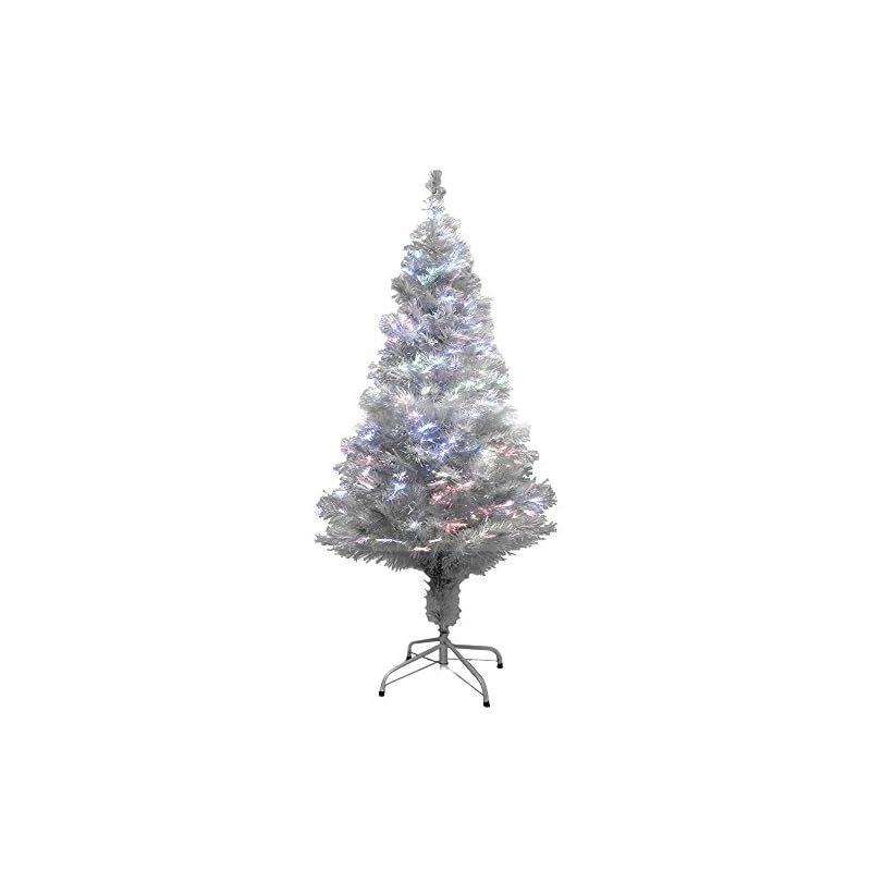 life_mart クリスマスツリー 光る ファイバーツリー 【 選べる5サイズ 90?210cm 高輝 】 LED内蔵 自動カラーチェンジ 省エネ 簡単組立 防水 屋外 室内 おしゃれ イルミネーション 店舗装飾 クリスマス インテリア (ホワイト, 150
